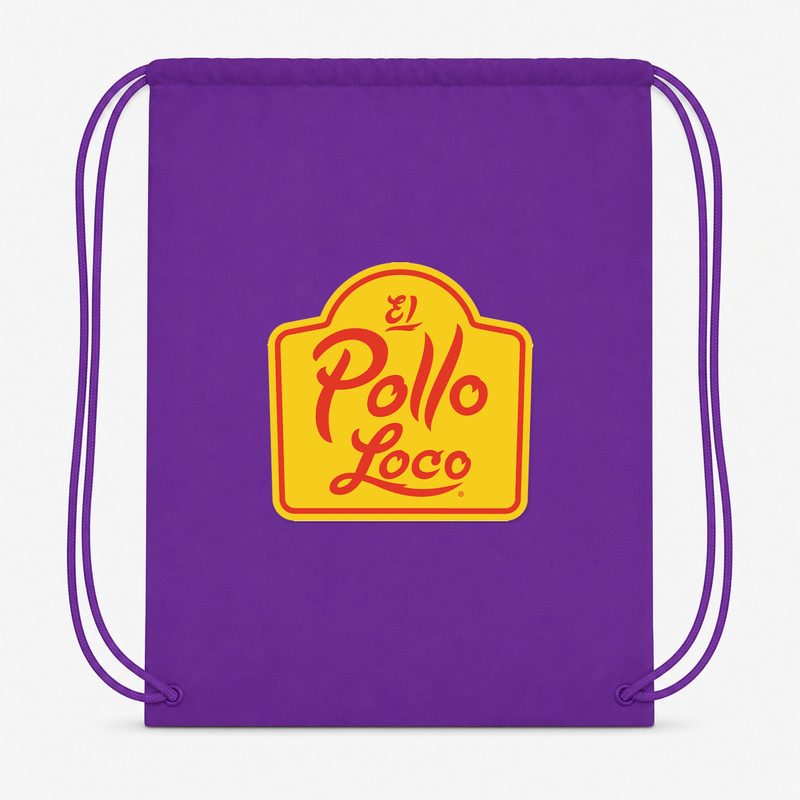 El Pollo Loco Drawstring Bag - Purple