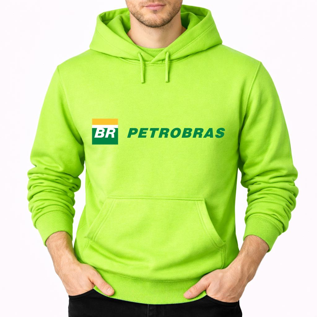 Men's Petrobras Pullover Hoodie - Lime green