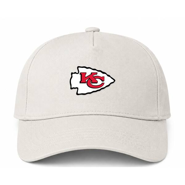 Kansas City Chiefs NFL Logo Beige Dad Baseball Cap Hat