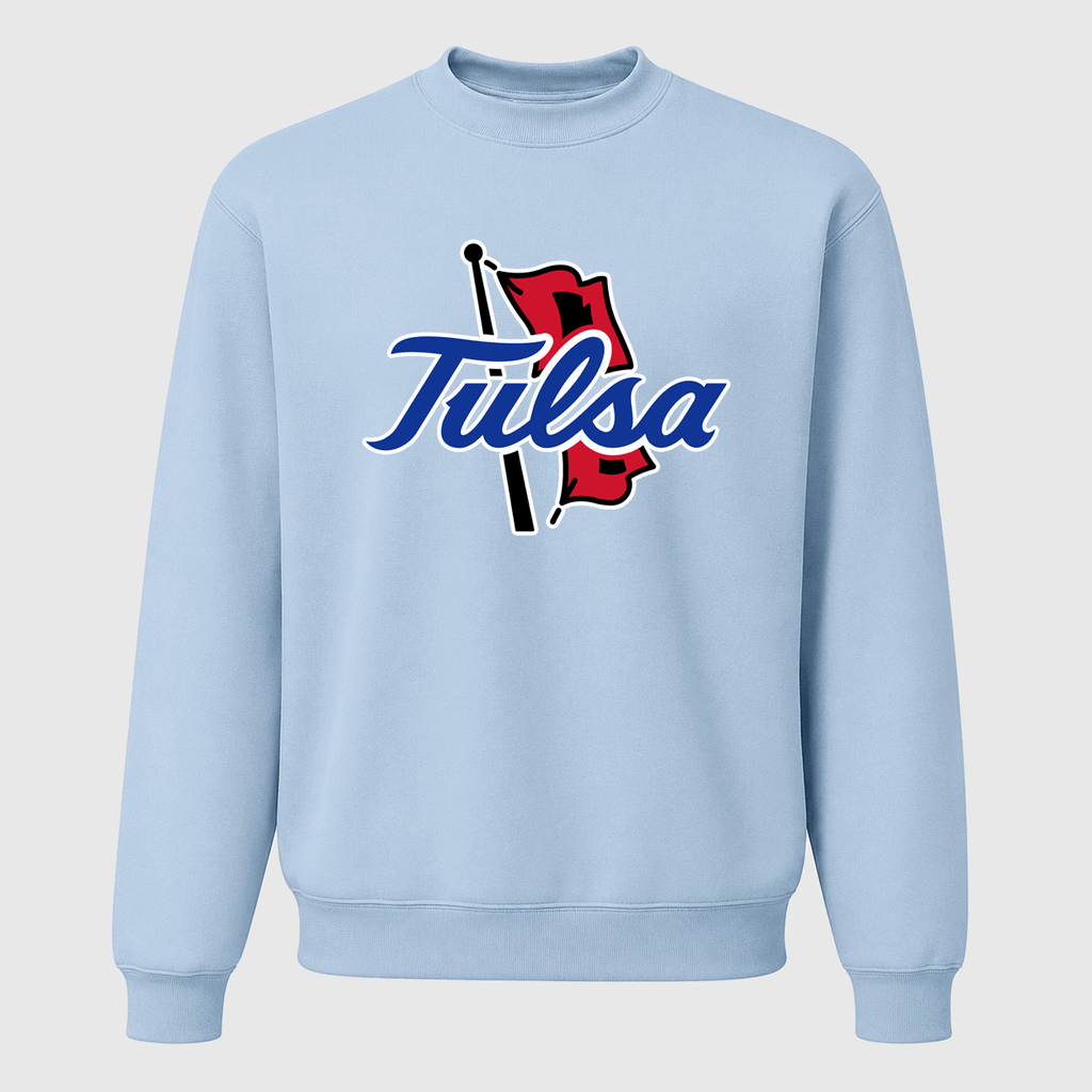 Men's Tulsa Golden Hurricane Crewneck Sweatshirt - Sky Blue