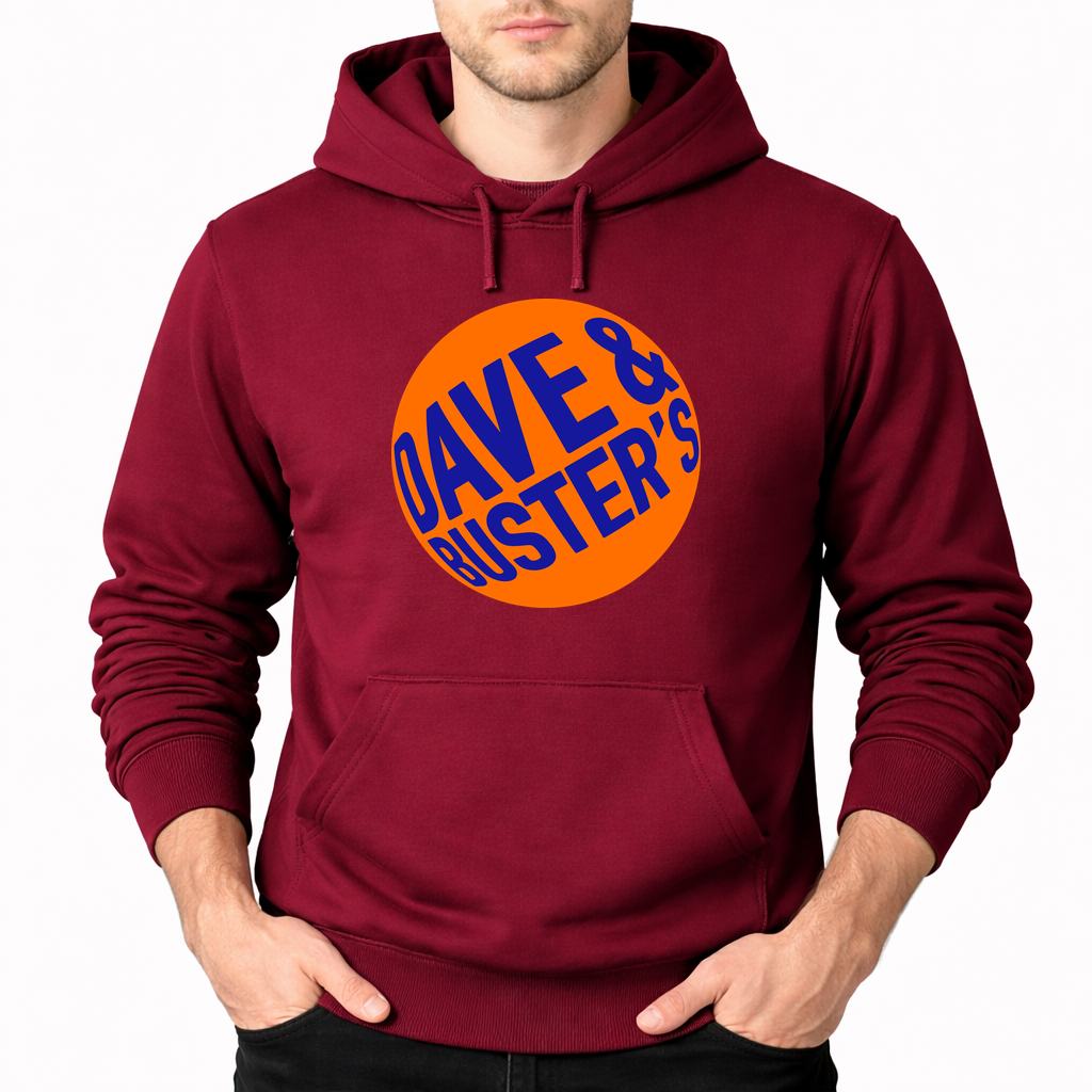 Men's Dave Buster S Pullover Hoodie - Burgundy