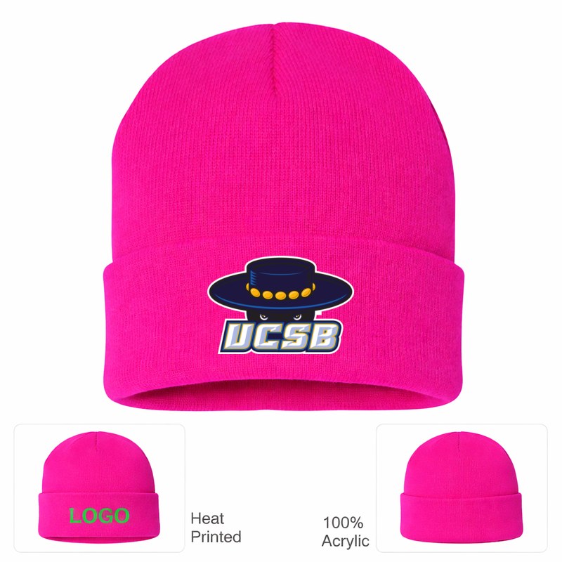 UCSB Gauchos Hot Pink Beanie Hat