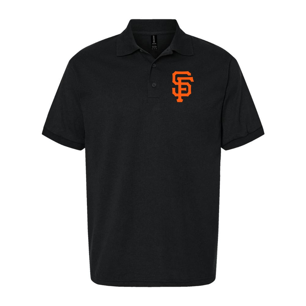 Men's San Francisco Giants Dry Blend Polo - Black