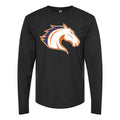Men's Texas Arlington Mavericks Logo Long sleeves Cotton Blend T-Shirt - Black