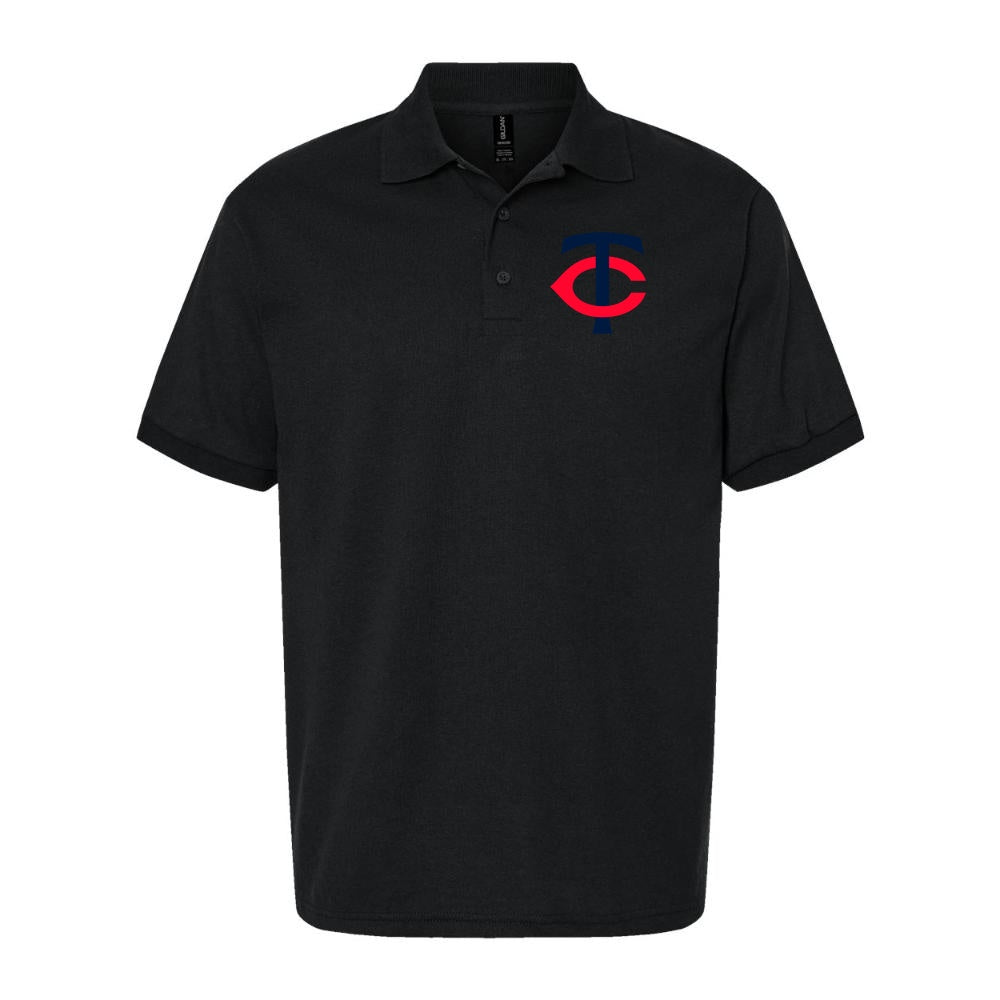 Men's Minnesota Twins Dry Blend Polo - Black