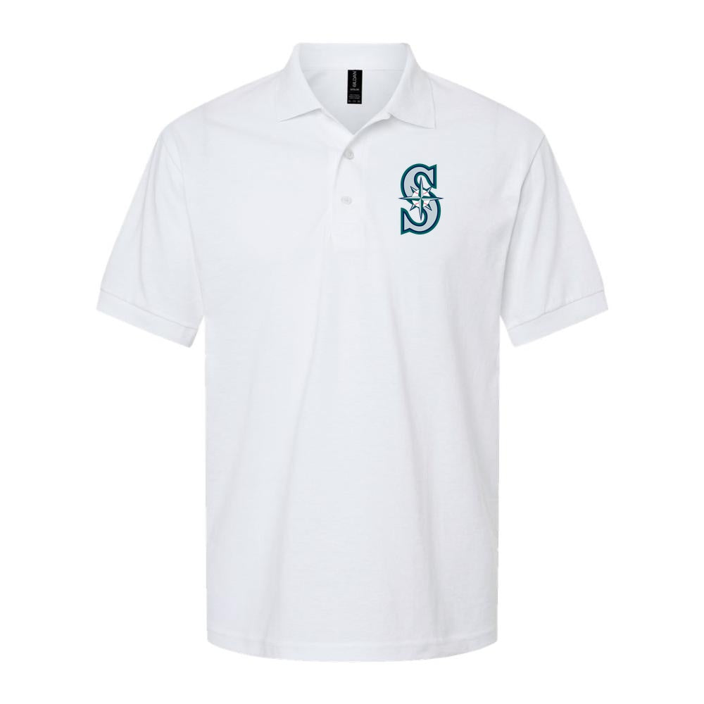 Men's Seattle Mariners Dry Blend Polo - White