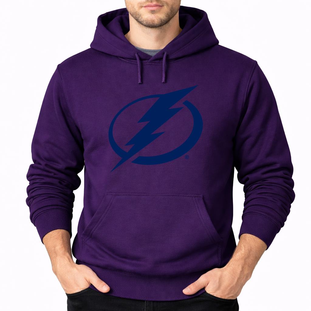 Men's Tampa Bay Lightning Pullover Hoodie - Purple