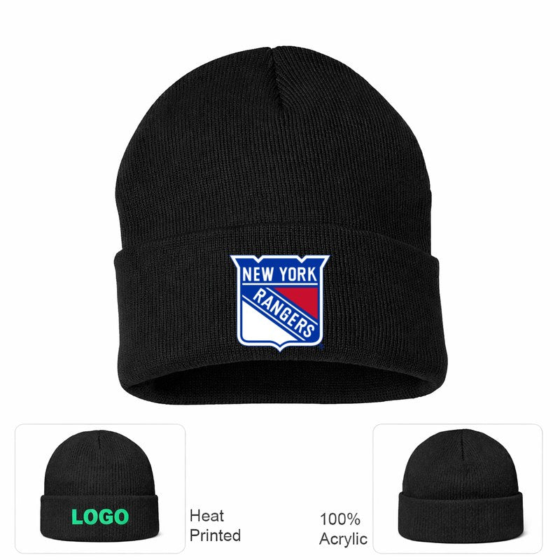 New York Rangers Black Beanie Hat