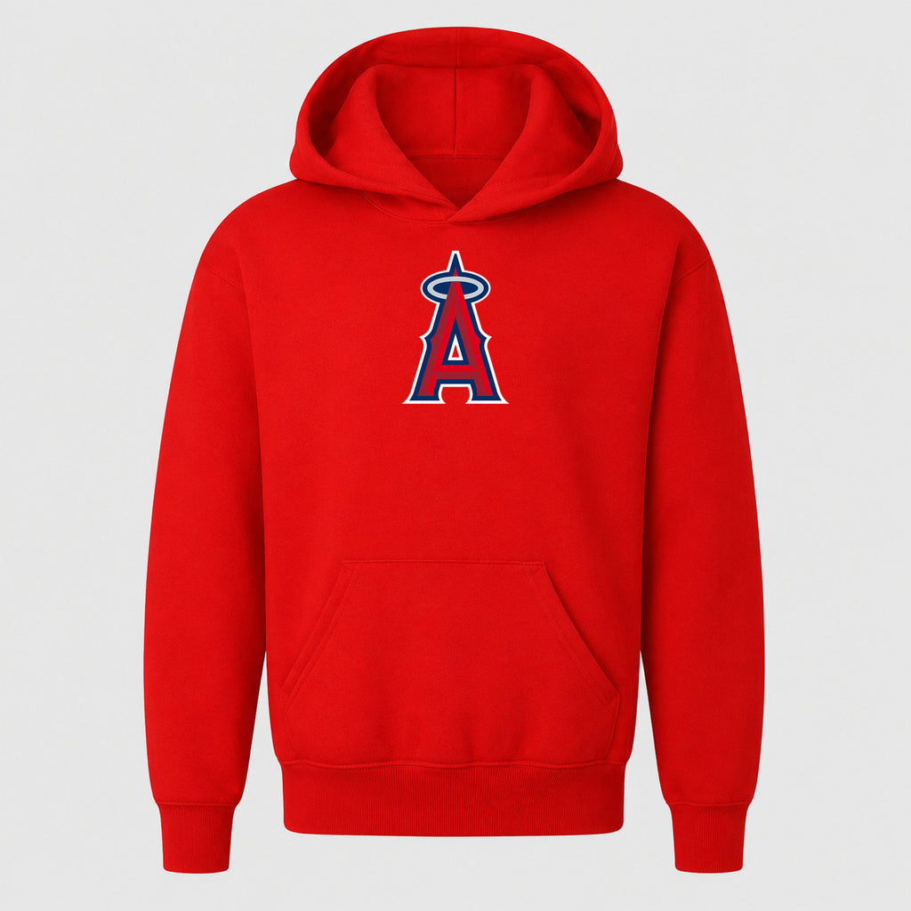 Youth Los Angeles Angels Pullover Hoodie - Red