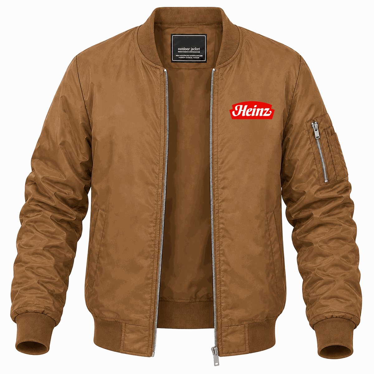 Men's Heinz Lightweight Bomber Jacket - Brown