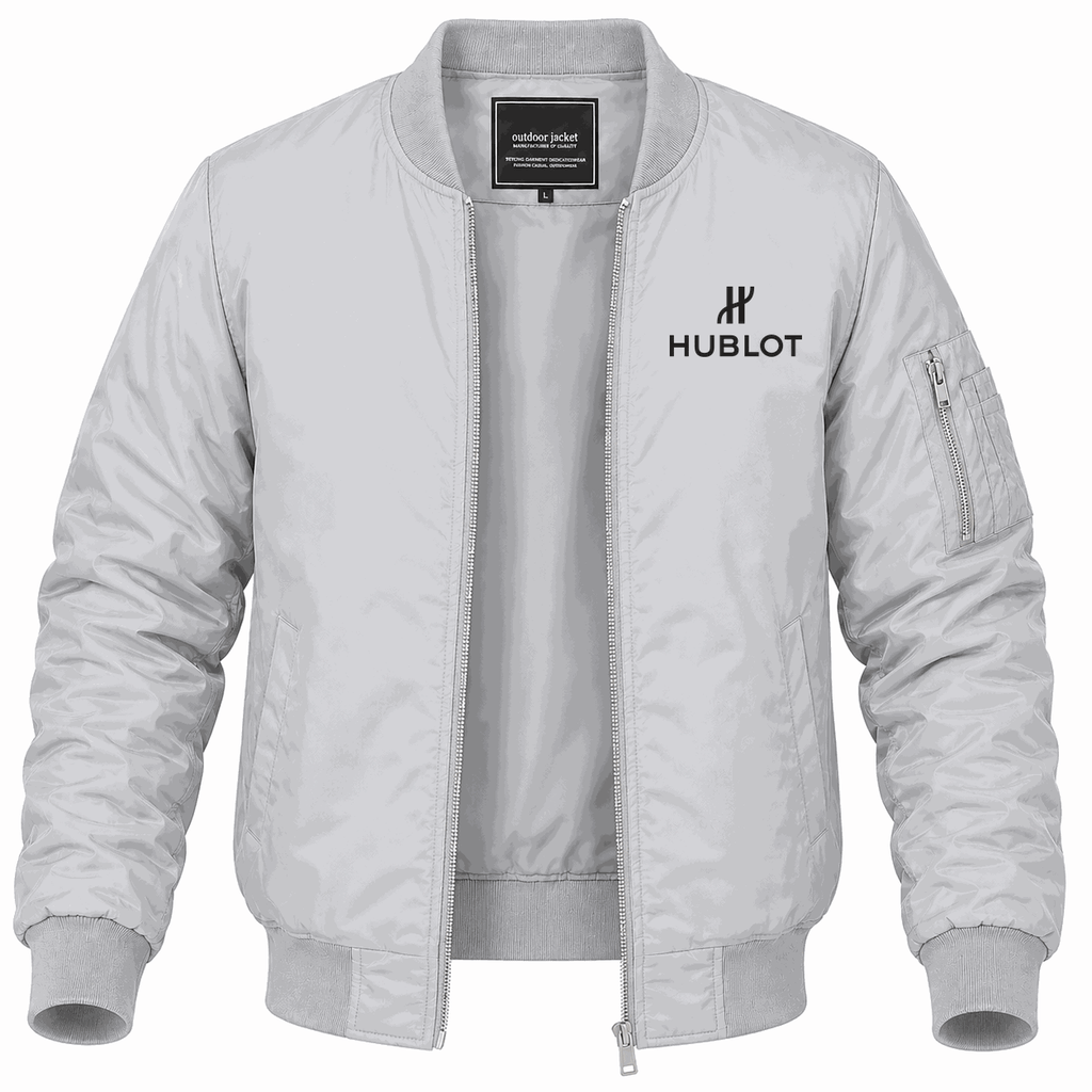 Men's Hublot Lightweight Bomber Jacket - Gray