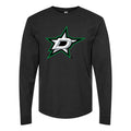Men's Dallas Stars Long sleeves Cotton Blend T-Shirt - Black