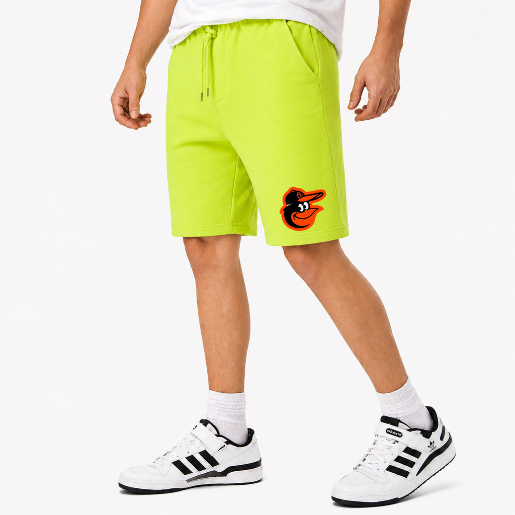 Men's Baltimore Orioles Cotton Shorts - Lime Green