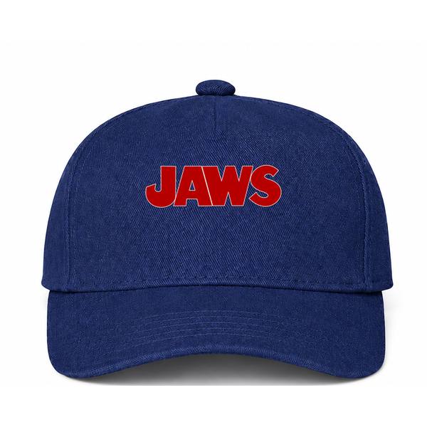 Jaws Logo Navy Dad Baseball Cap Hat