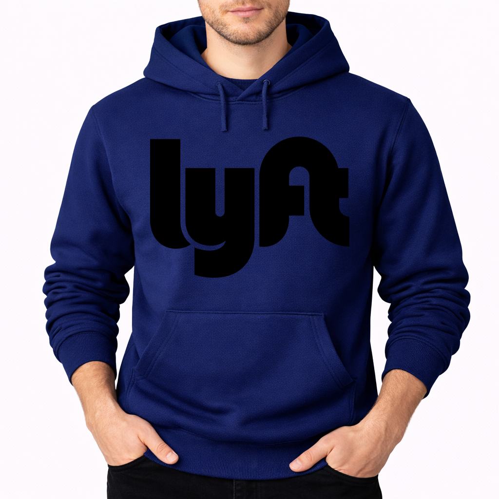 Men's Lyft Black Pullover Hoodie - Navy