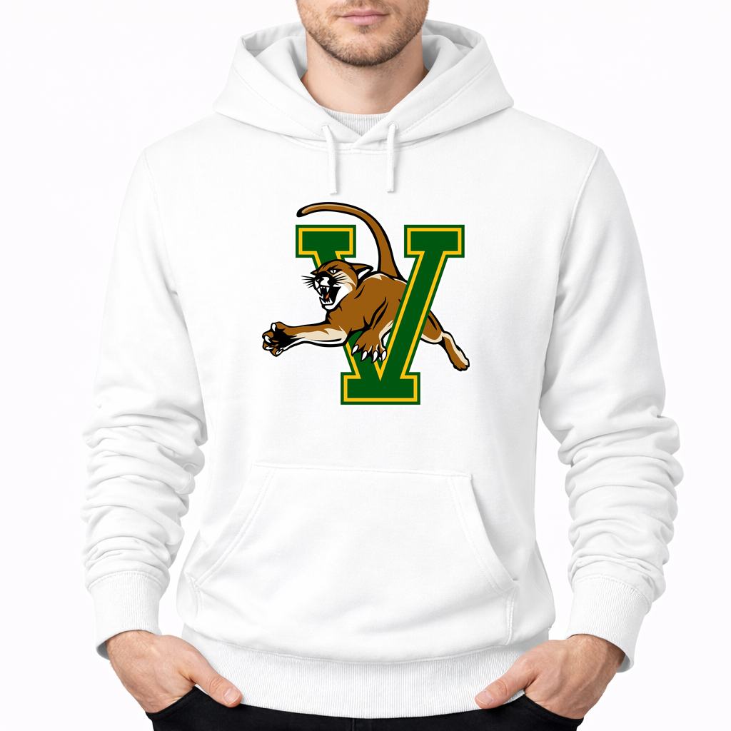 Men's Vermont Catamounts Pullover Hoodie - White