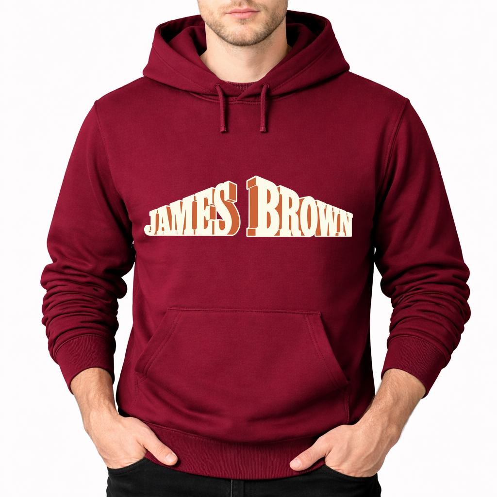 Men's James Brown Pullover Hoodie - Burgundy