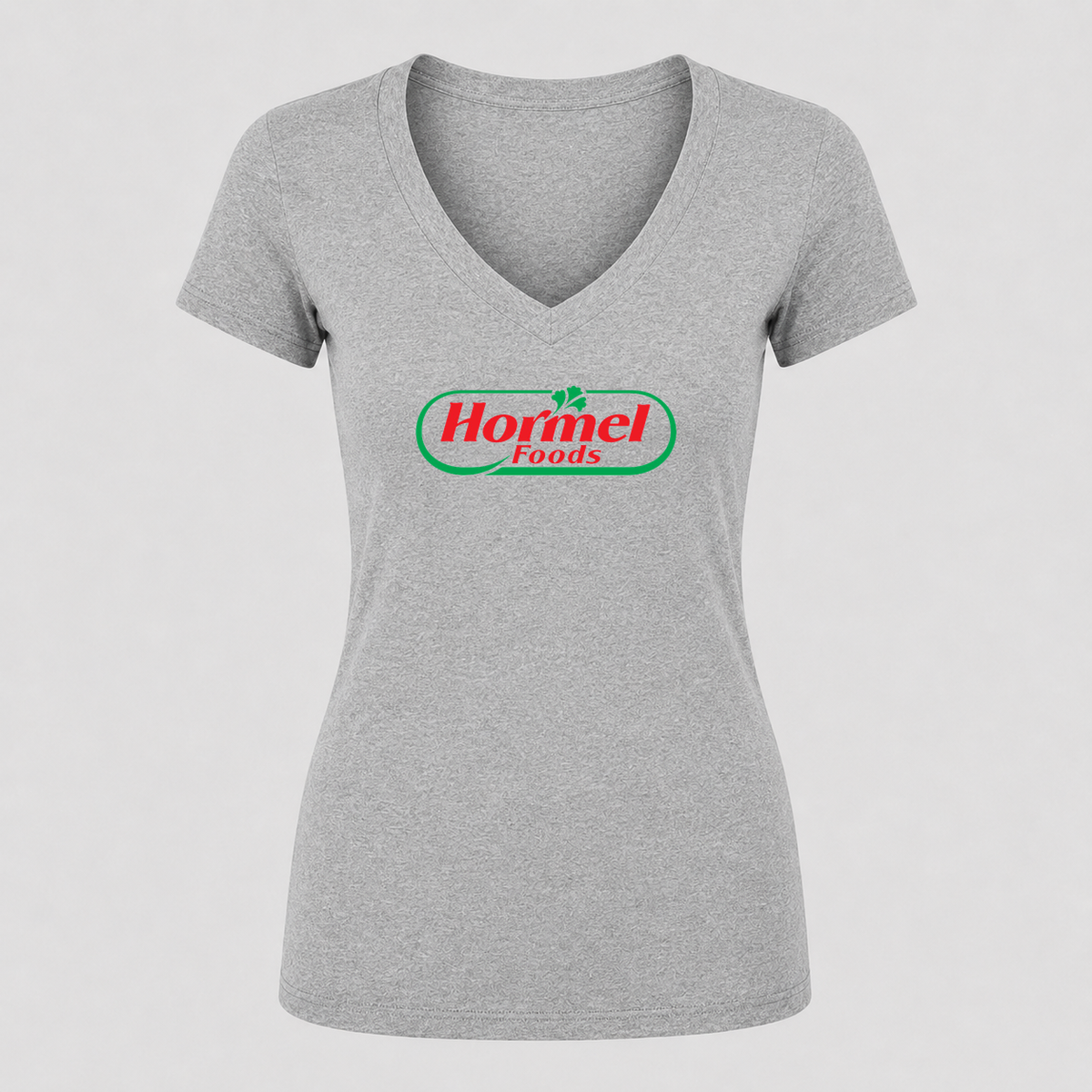 Women's Hormel V Neck T-Shirt in gray