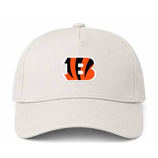 Cincinnati Bengals NFL Logo Beige Dad Baseball Cap Hat