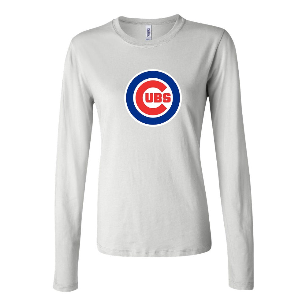 Women's Chicago Cubs Long Sleeve T-Shirt - White