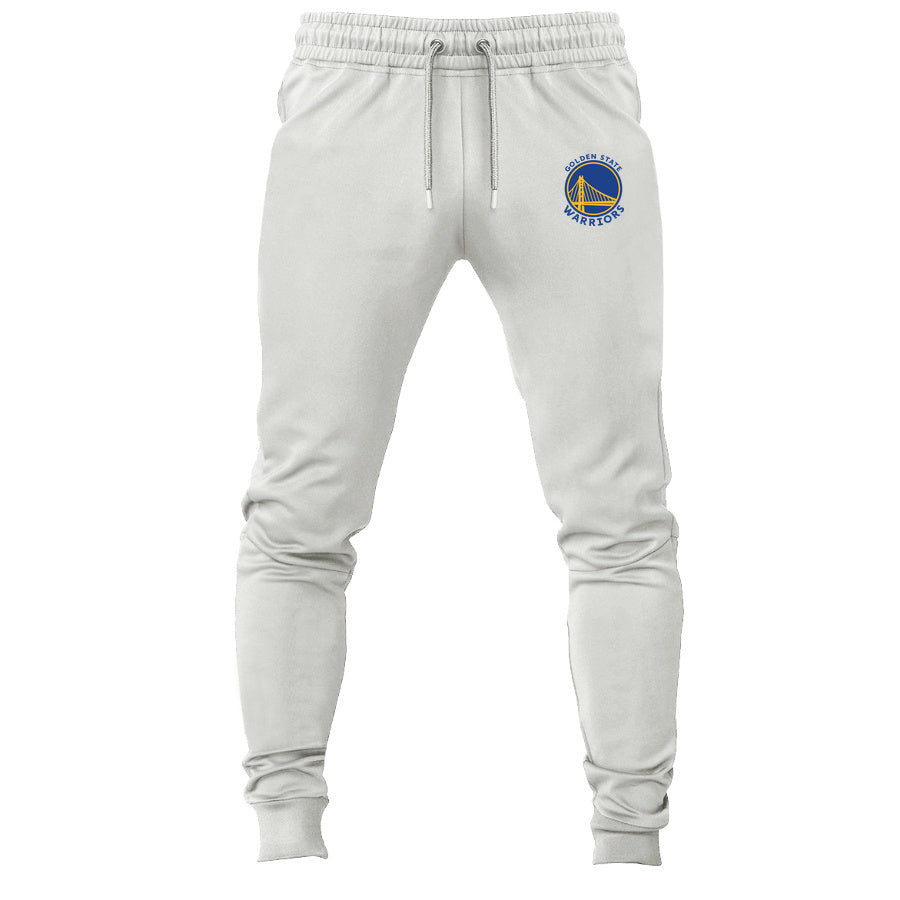 Golden State Warriors Blue joggers sweatpants - White