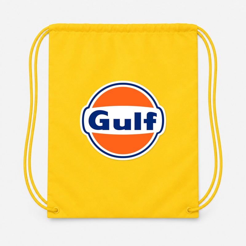 Gulf Oil Drawstring Bag - Yellow