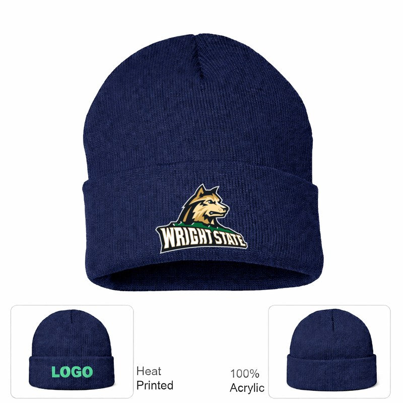 Wright State Raiders Navy Beanie Hat
