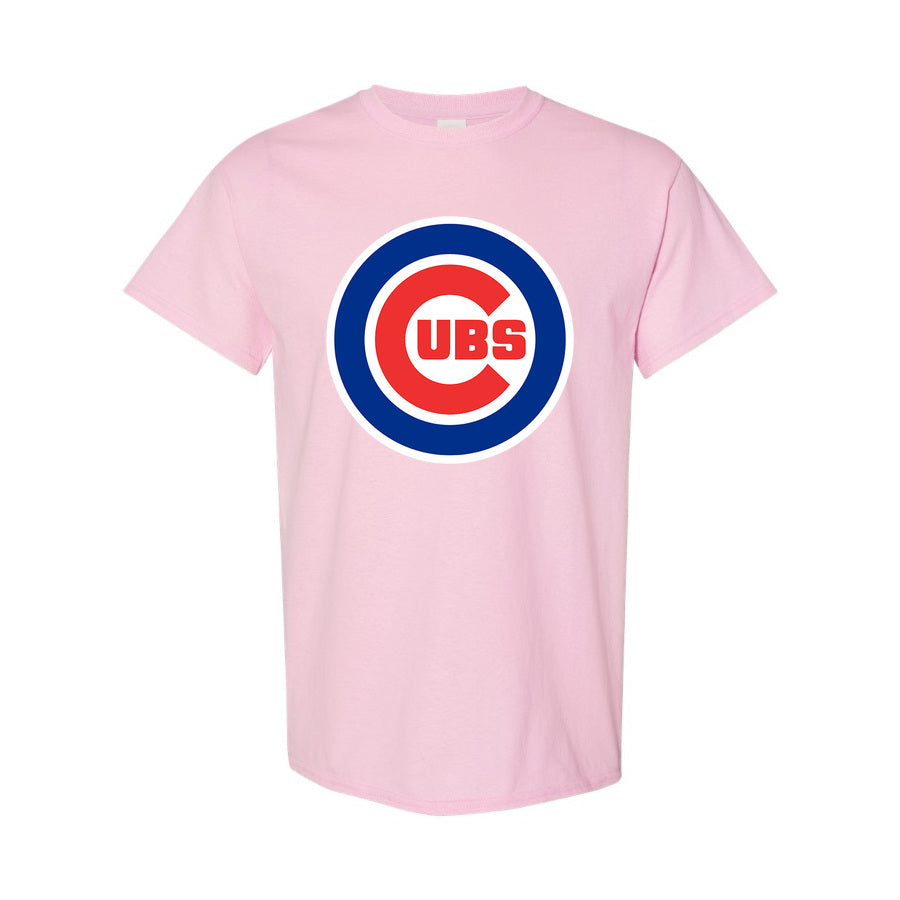 Men's Chicago Cubs Cotton T-Shirt - Pink