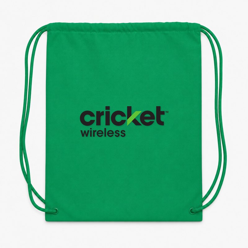 Cricket Wireless Drawstring Bag - Green