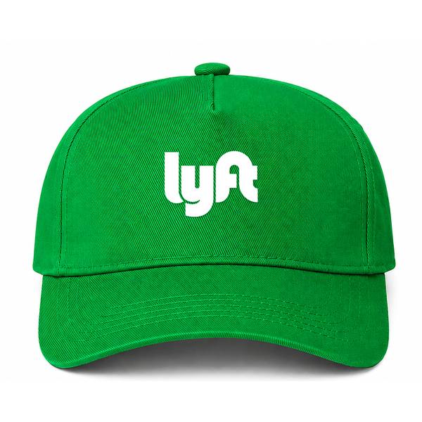 Lyft White Logo Green Dad Baseball Cap Hat