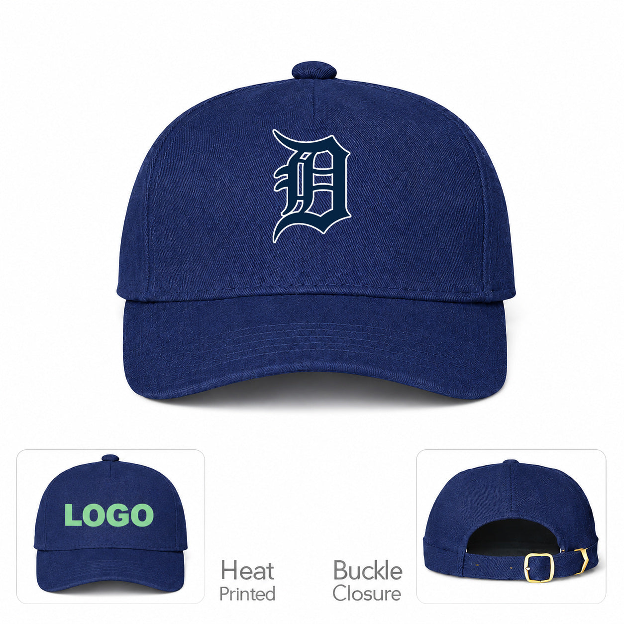 MLB Detroit Tigers Baseball Cap Hat - Navy