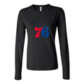 Women's Philadelphia 76ers Long Sleeve T-Shirt - Black