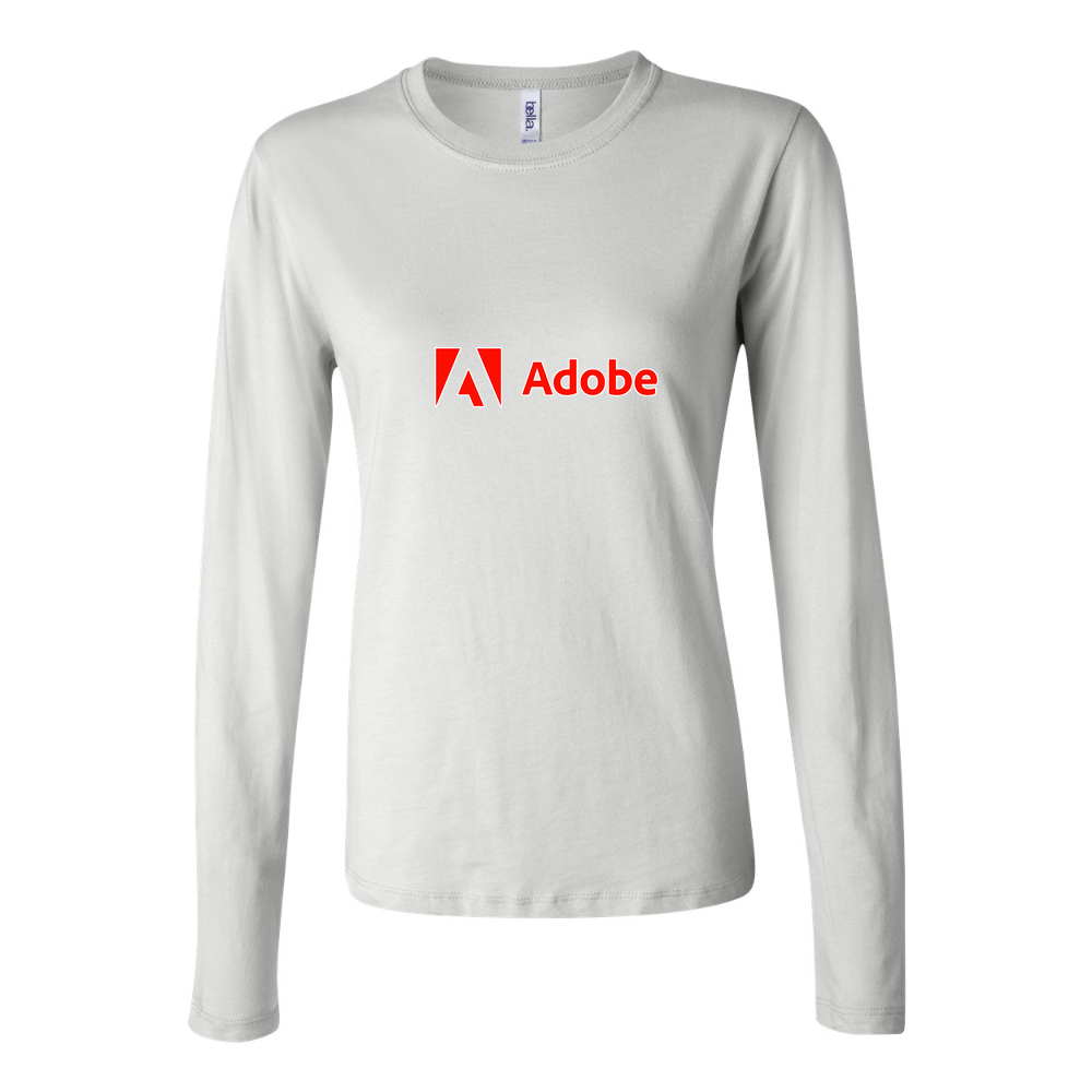 Women's Adobe Corporate Long Sleeve T-Shirt - White