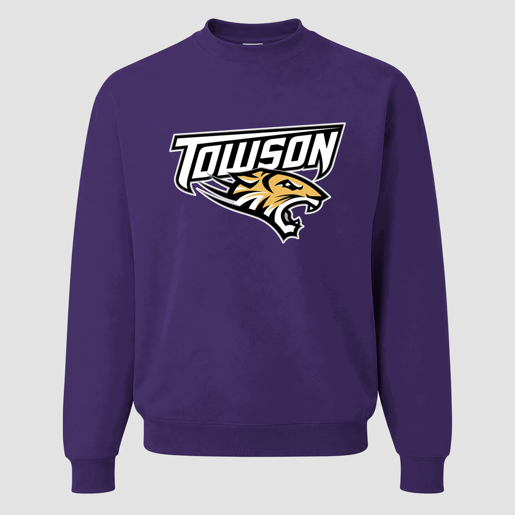 Men's Towson Tigers Crewneck Sweatshirt - Purple