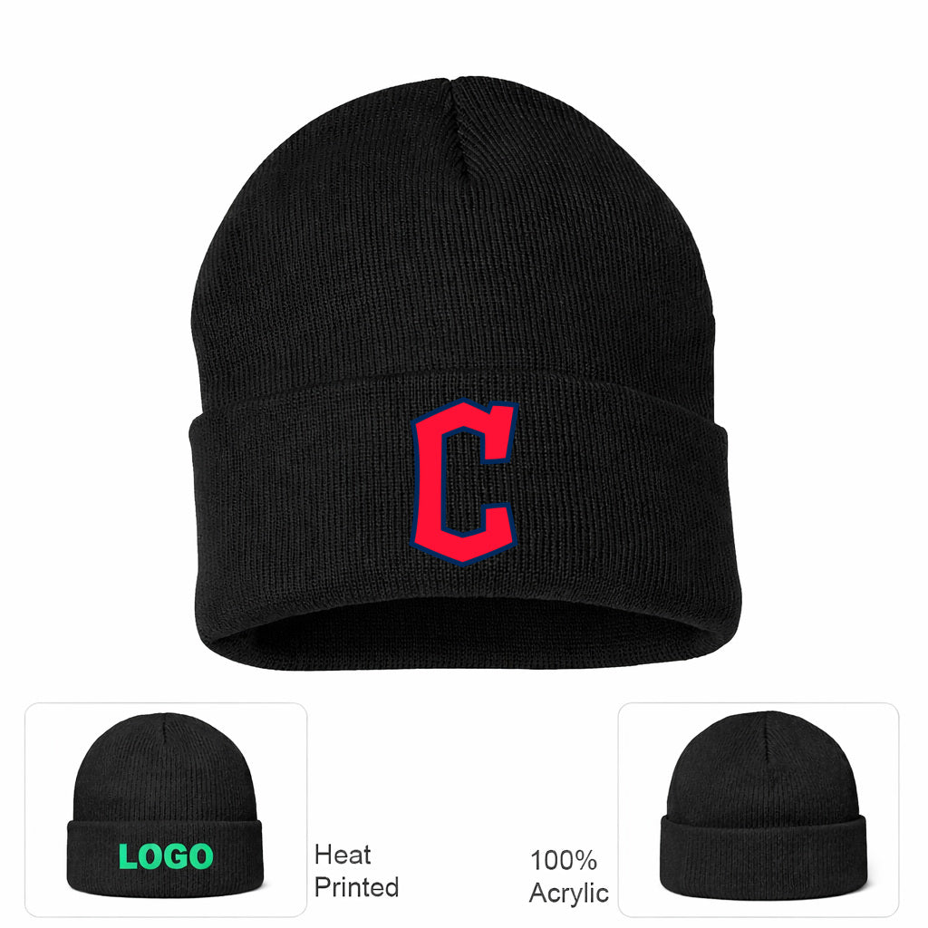 MLB Cleveland Guardians Beanie Hat - Black