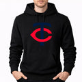 Men's Minnesota Twins Pullover Hoodie - Black