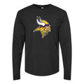 Men's Minnesota Vikings Long sleeves Cotton Blend T-Shirt - Black