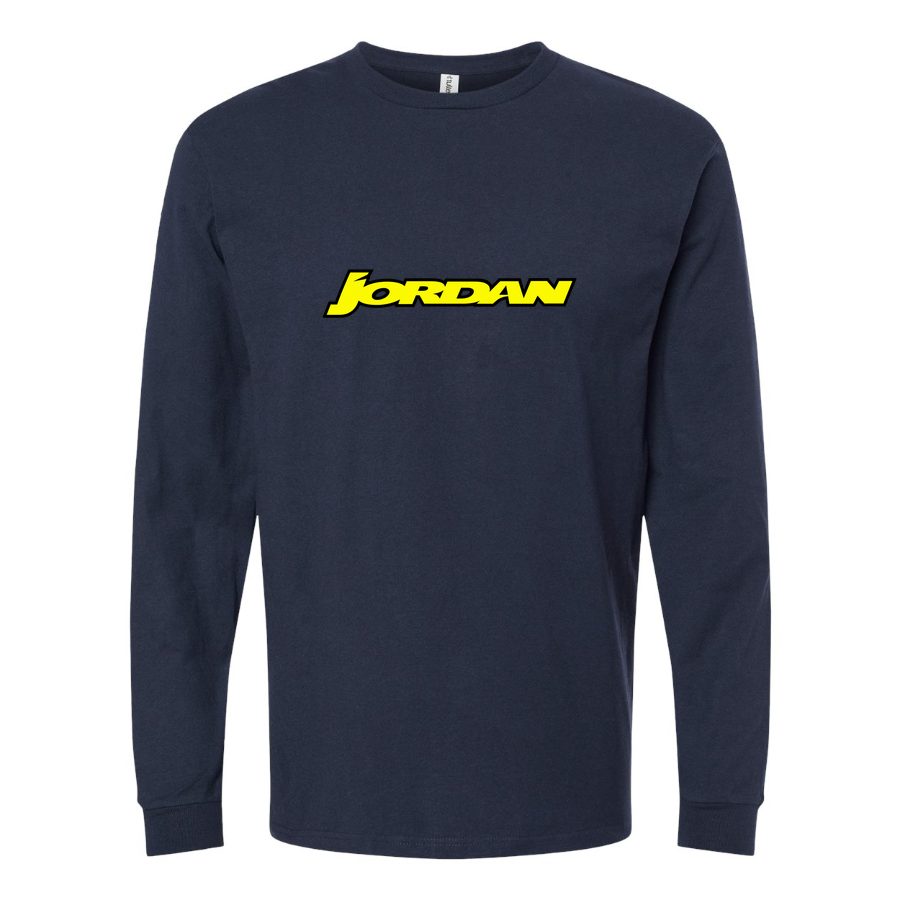 Men's Jordan Grand Prix Long sleeves Cotton Blend T-Shirt - Navy