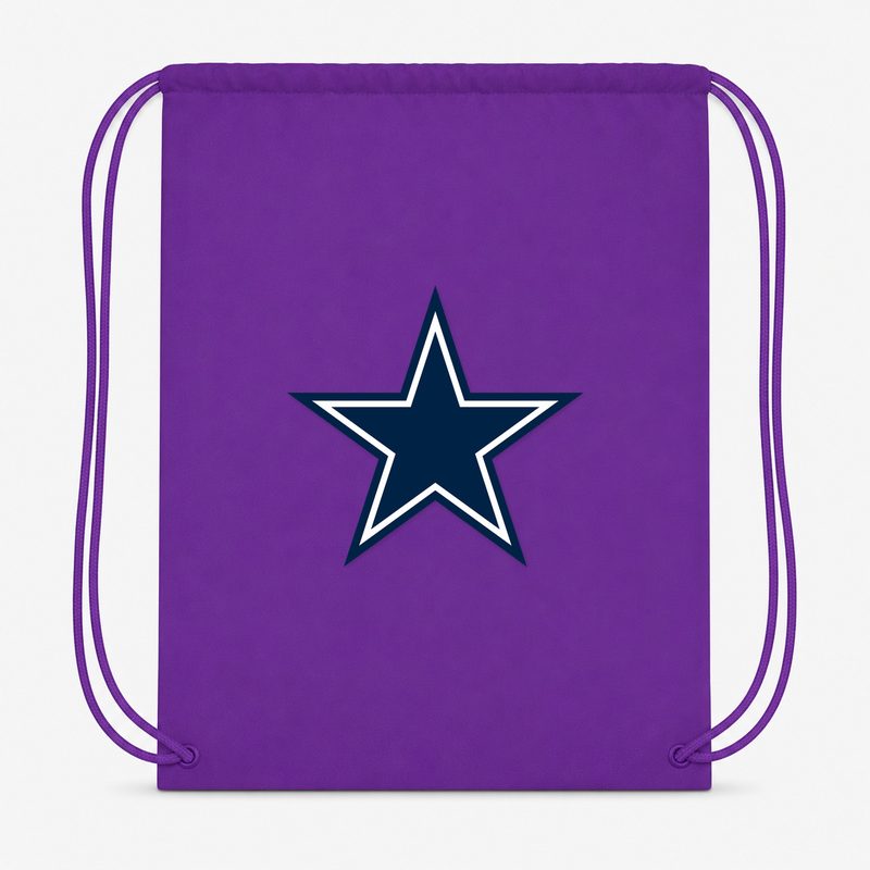 Dallas Cowboys Drawstring Bag - Purple