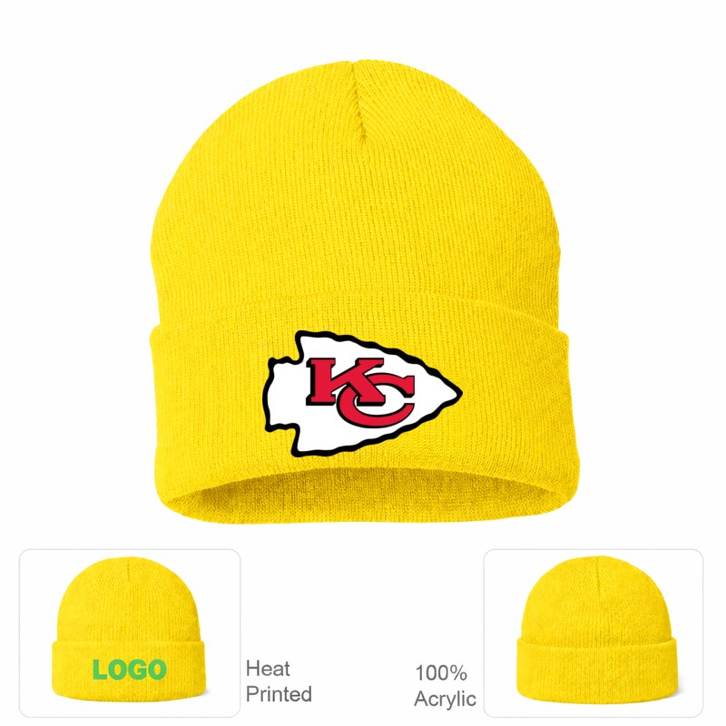 Kansas City Chiefs Yellow Beanie Hat