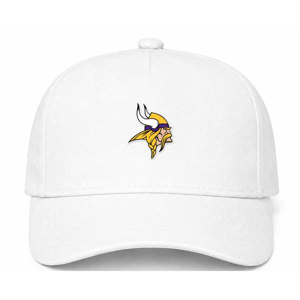 Minnesota Vikings NFL Logo White Dad Baseball Cap Hat