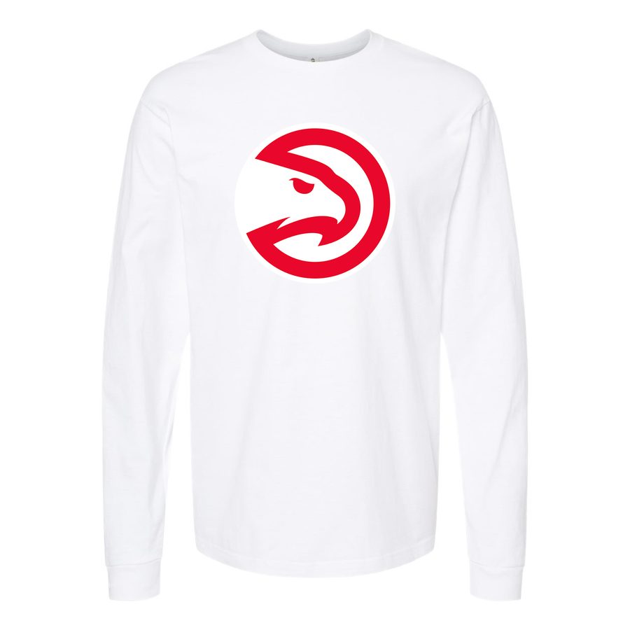Men's Atlanta Hawks Long sleeves Cotton Blend T-Shirt - White
