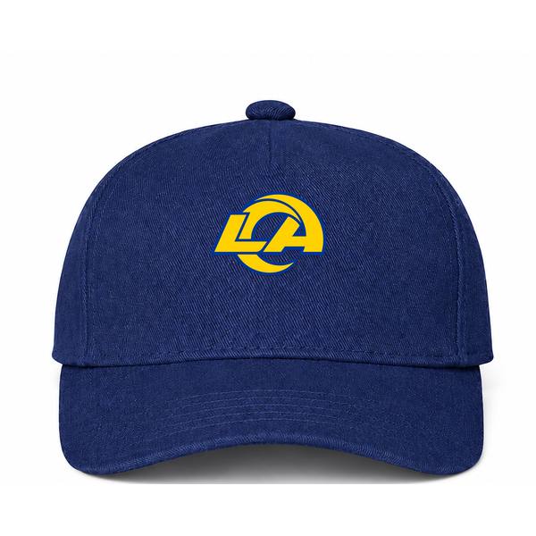 Los Angeles Rams NFL Logo Navy Dad Baseball Cap Hat