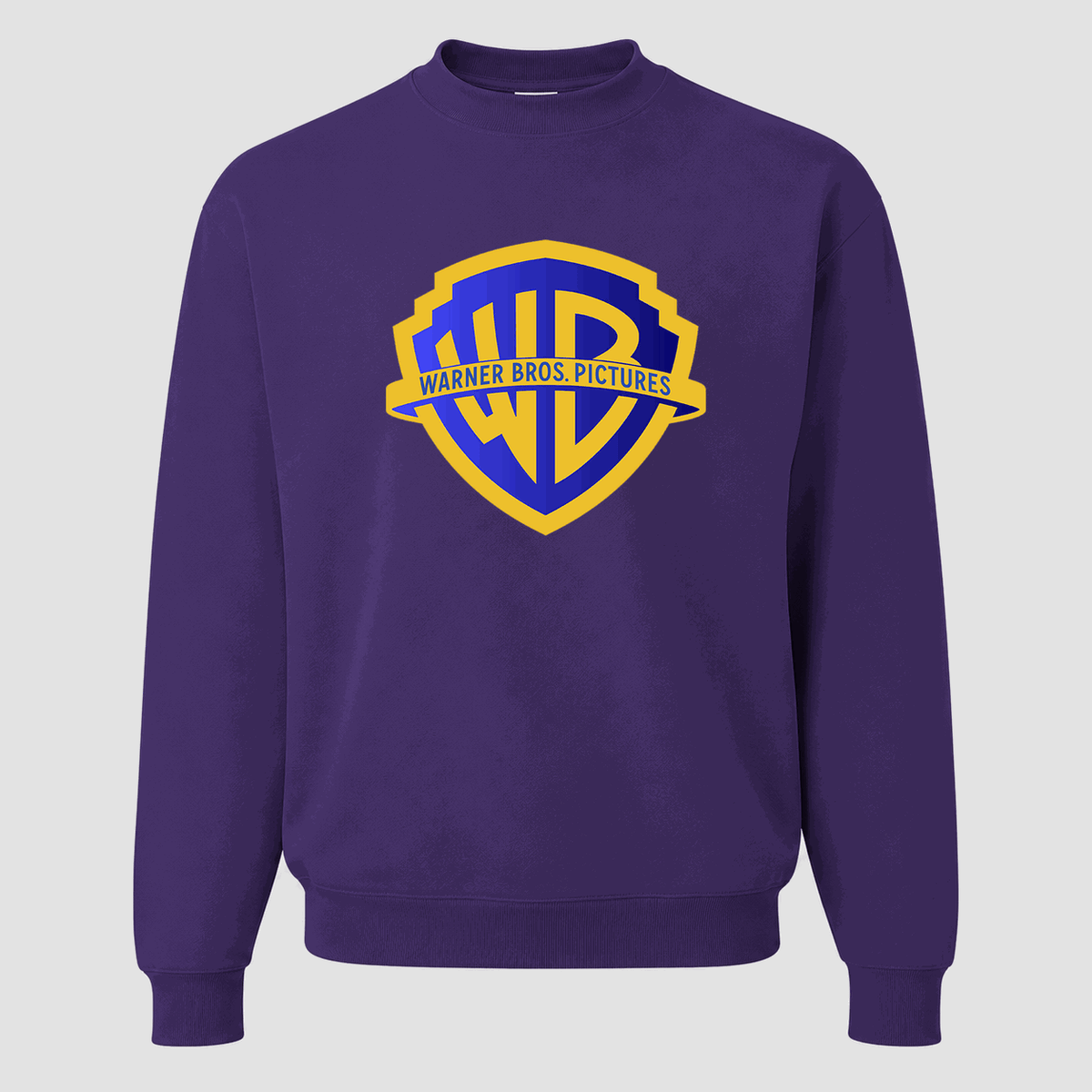 Men's Warner Bros. Crewneck Sweatshirt - Purple