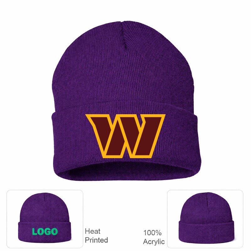 Washington Commanders Purple Beanie Hat