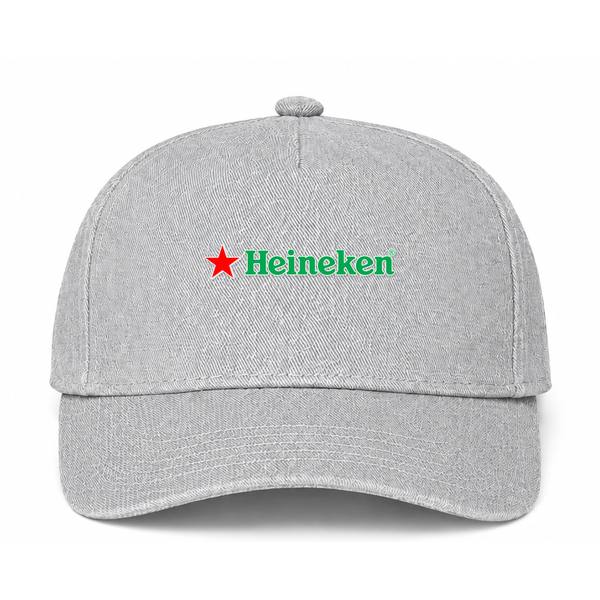 Heineken Logo Gray Dad Baseball Cap Hat