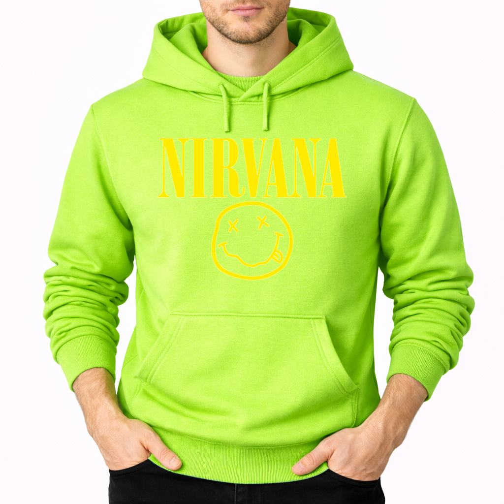 Men's Nirvana Pullover Hoodie - Lime green