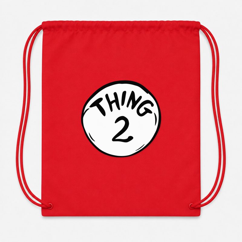 Dr. Seuss Thing 2 Drawstring Bag - Red