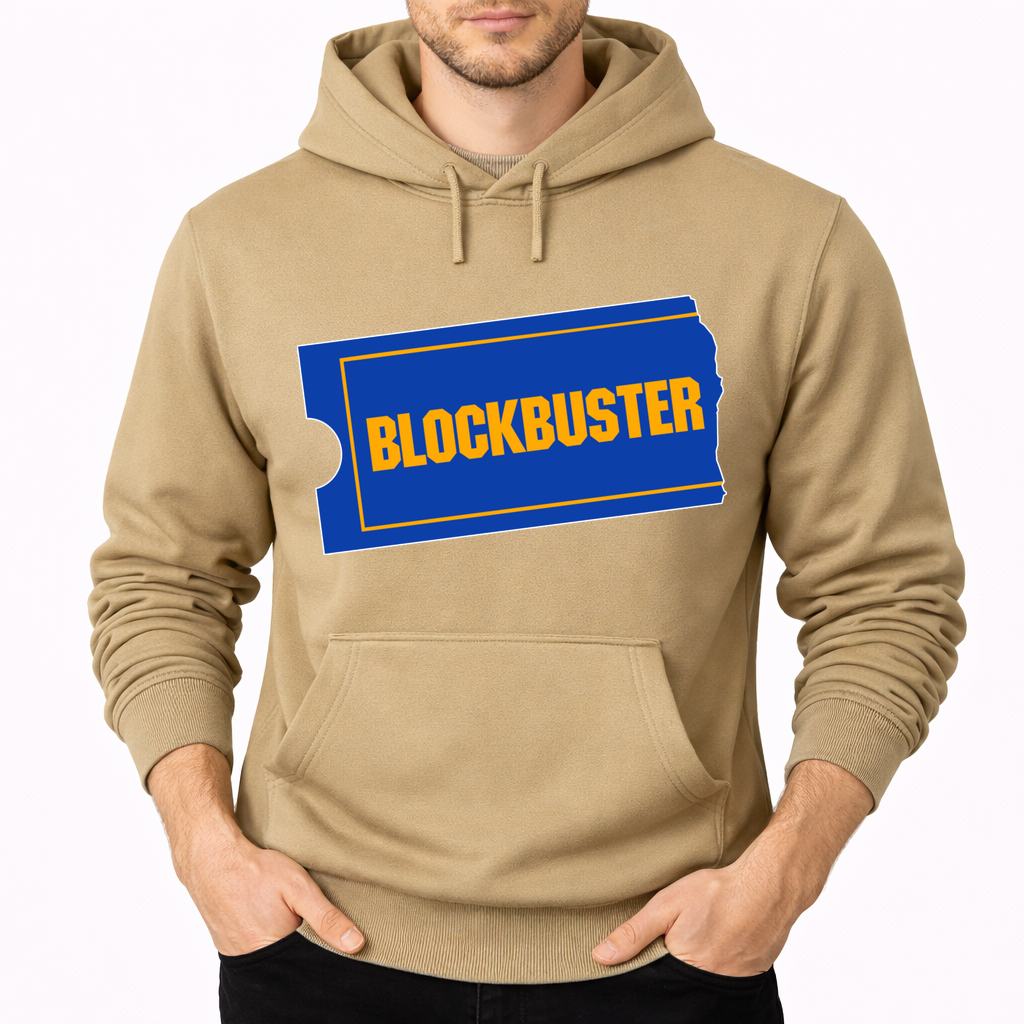 Men's Blockbuster Pullover Hoodie - Tan