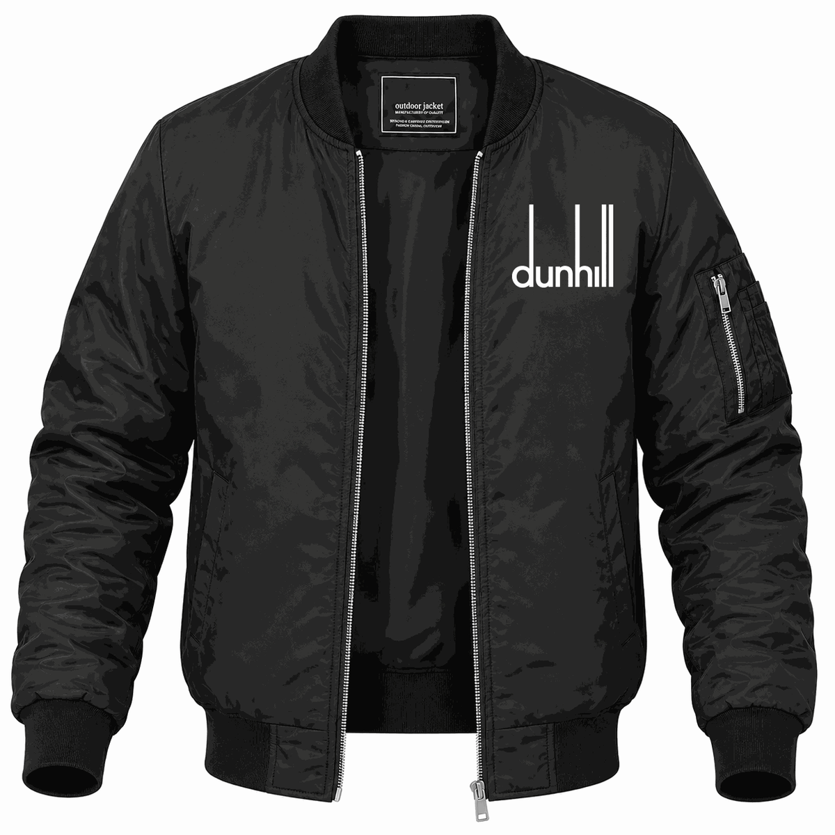 Men's Dunhill Lightweight Bomber Jacket - Black